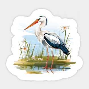 Stork Sticker